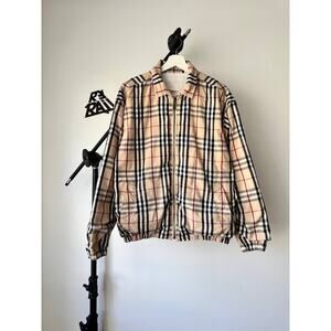 Burberry Reversible Nova Check Vintage Bomber Jacket